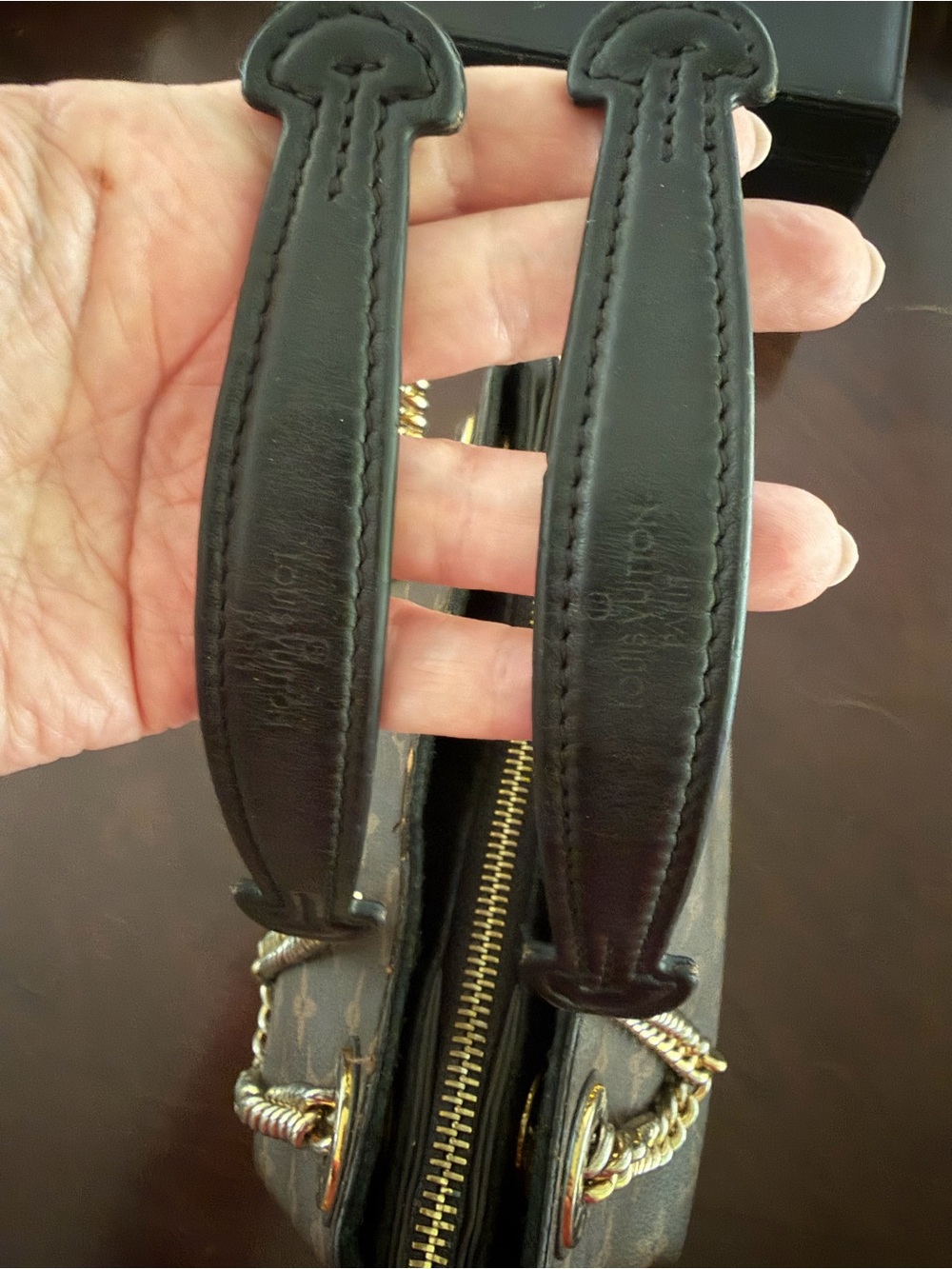 Louis Vuitton Monogram Surene BB Bag with Gold Chain Straps - Picture 12 of 13